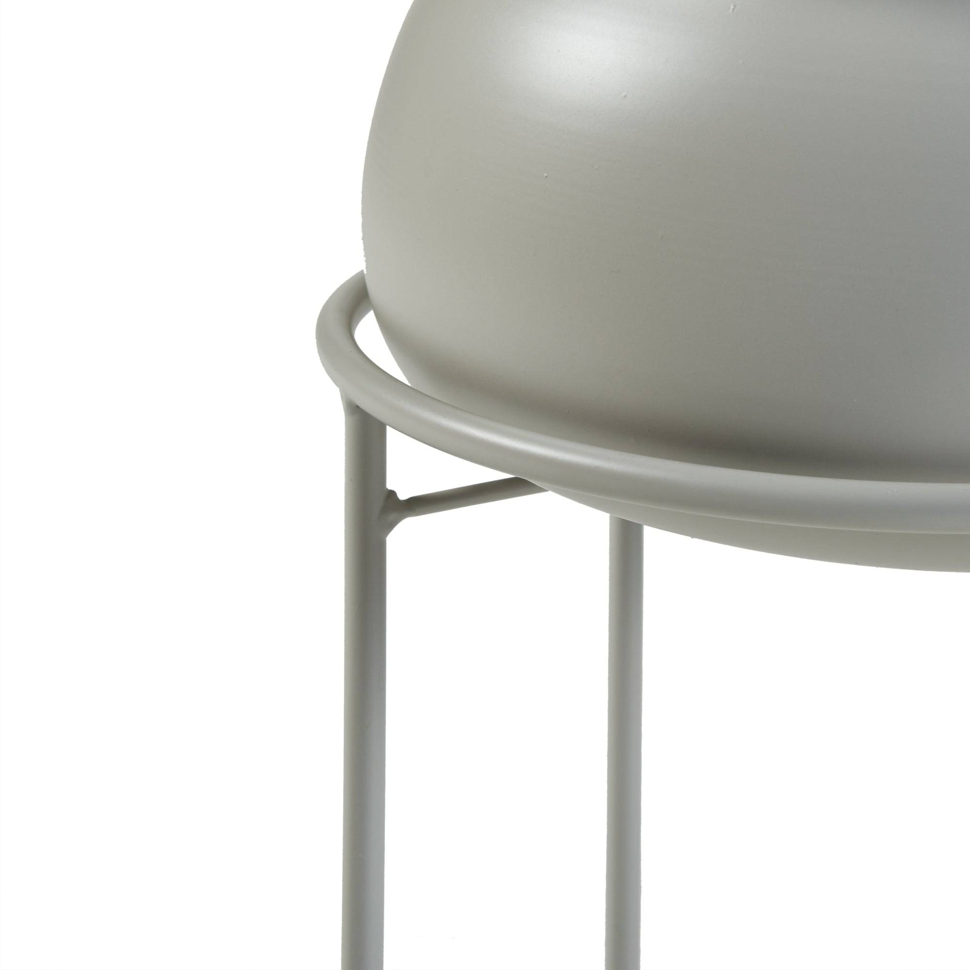 Porte-plantes style intemportel support 38 x 24 cm beige - Image 4