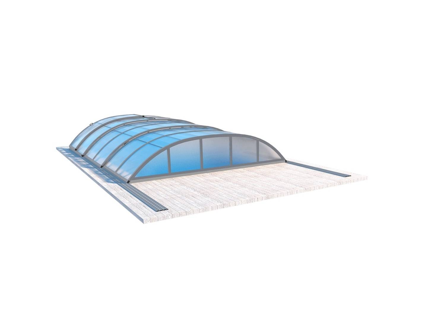 Altanka - Abri de piscine Horizon - 6.1x2.38 m - polycarbonate alvéolaire 8 mm - pour piscine BAS7306 - ECO306 - ALTANKA - Image 10
