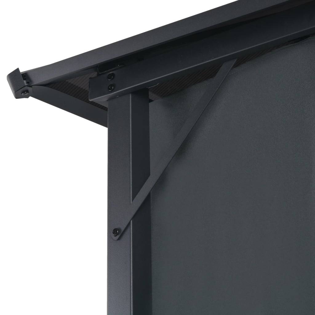 ComfortXL - Grande Tonnelle Aluminium Toit Rigide PC avec 4 Rideaux pour Jardin Noir 4x3 m – ComfortXL Outdoor Living - Image 5