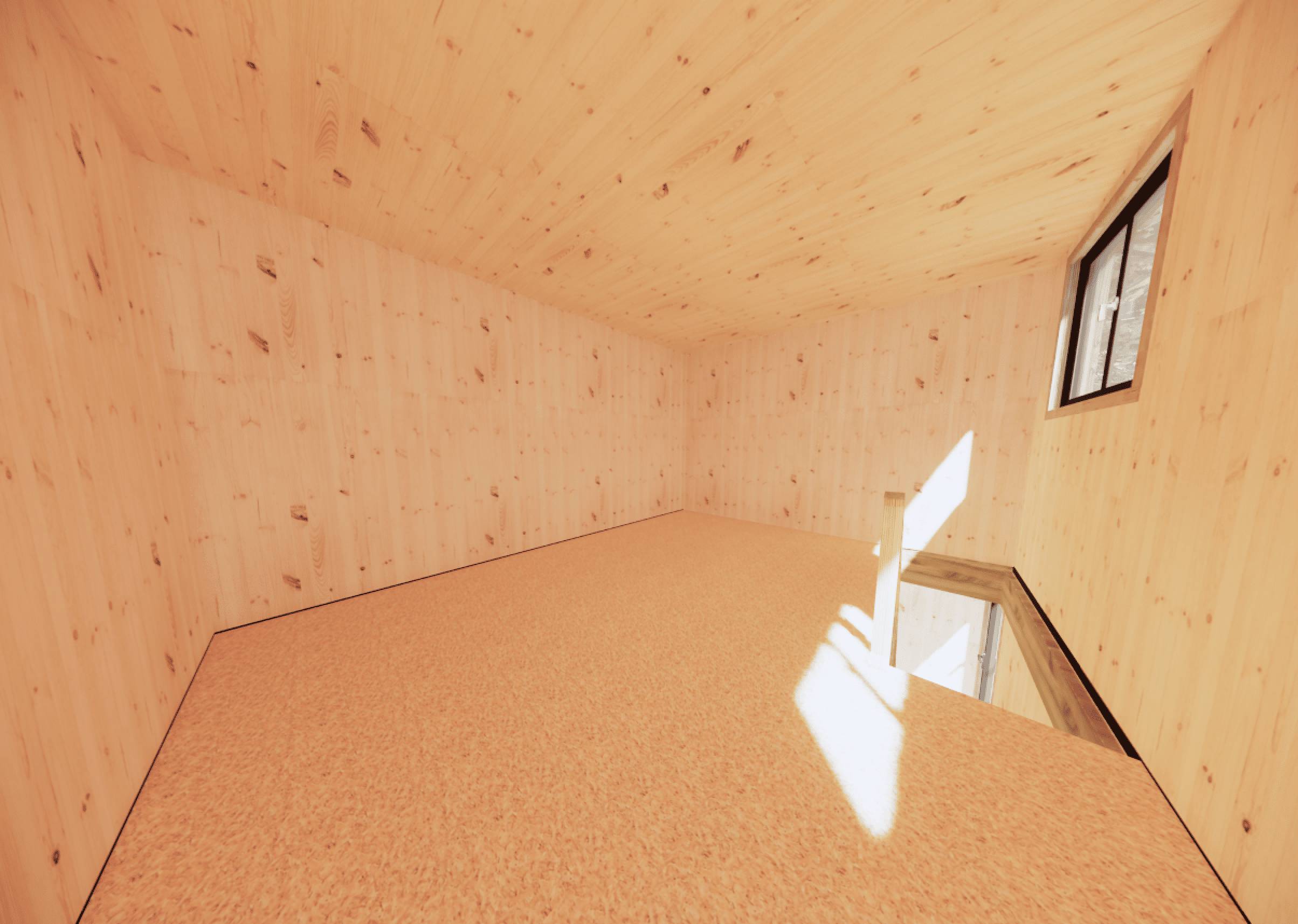 Studio de jardin RE2020 en bois 5,5 x 3,5 x 2,7 m / isolation RE2020 avec mezzanine et terrasse / menuiseries alu k-line - Image 6