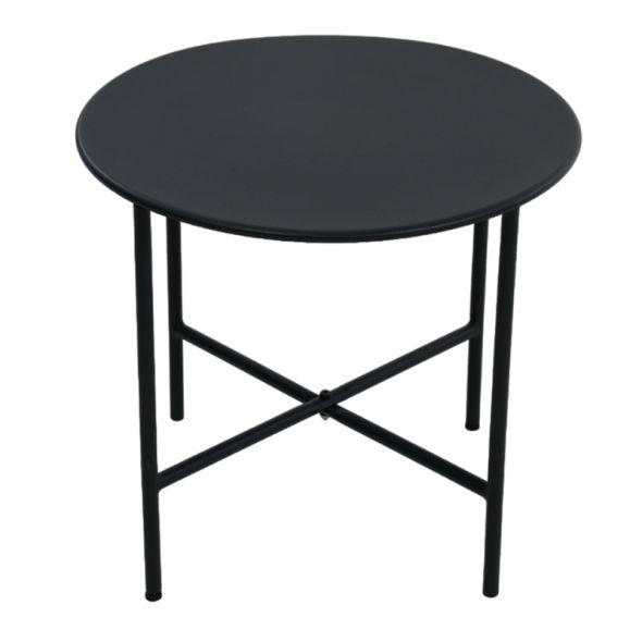 Salon de jardin NAPOLI en acier noir tissu ecru Beau Rivage - Image 7