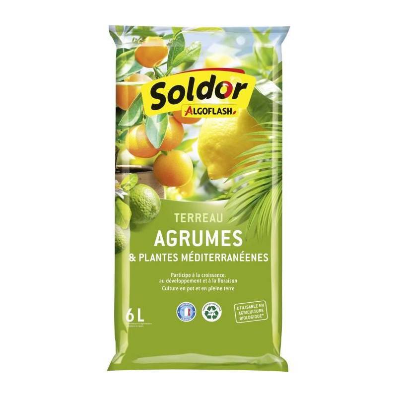 Algoflash - Algoflash - Terreau Agrumes Et Plantes Mediterraneennes 6 L - Image 1