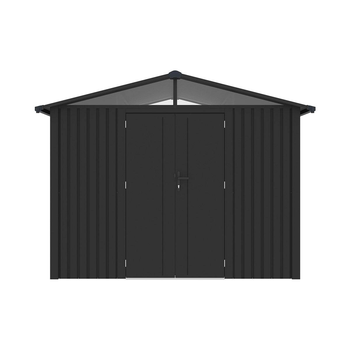 Trigano Jardin - Abri de jardin métal gris anthracite 5.71 m² + kit d'ancrage - Image 2