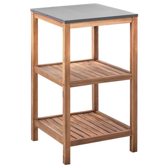 Beliani - Cuisine de jardin Acacia Marron BRUCOLI - 50x50x83- Beliani - Image 2