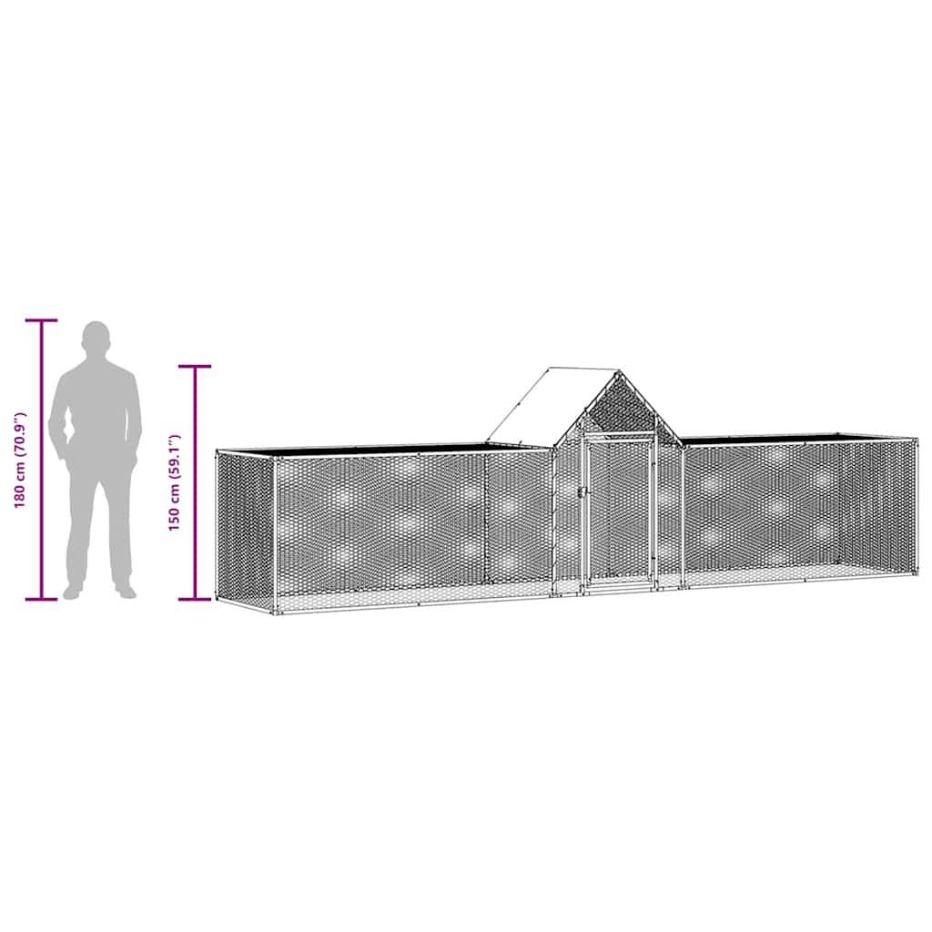 Prolenta Premium - Poulailler acier argent 5 x 1 x 1,5 m - Prolenta premium p3139.3 - Image 9