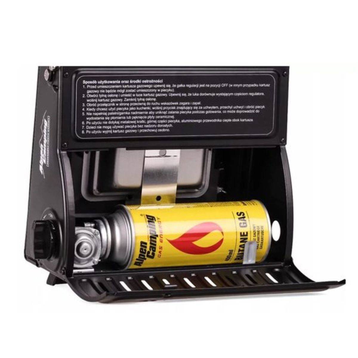 Chauffage à gaz portable 1700W Piezo Sécurité thermocouple ALPEN Camping Basses températures - Image 5