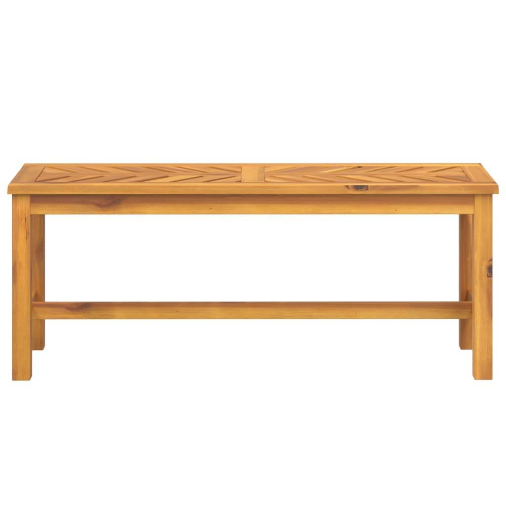 Maison Chic - Banc de jardin - Banc d'extérieur - Banquette 110 cm bois massif d'acacia - Image 3