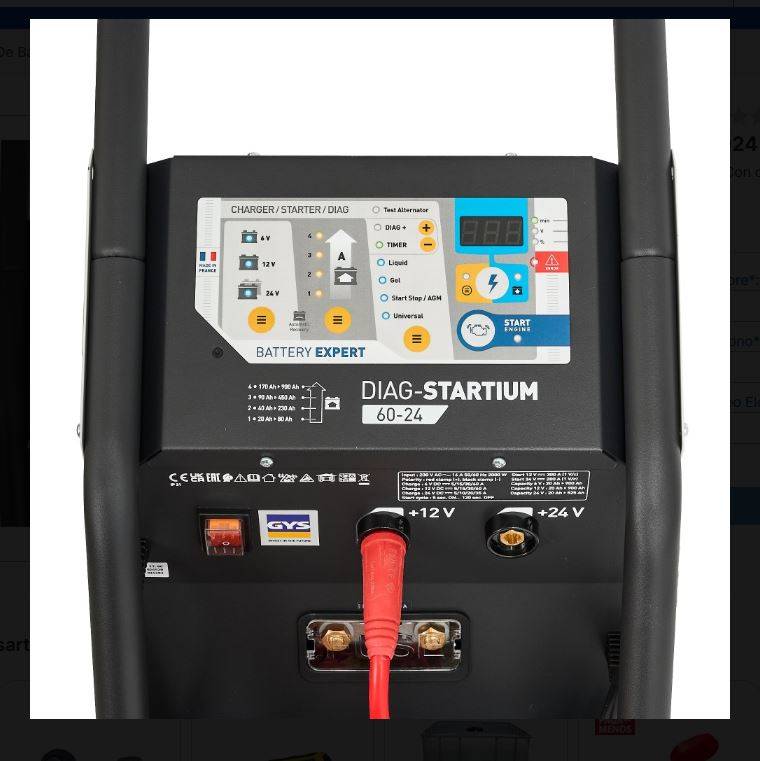 Chargeur Démarreur GYS Diag-Startium 60-24 026520 Gys - Image 3