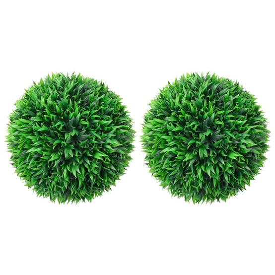 Boules de buis artificielles polyéthylène vert 38 x 38 x 38 cm, poids:2kg - PANGIVO - Image 1