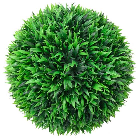 Boules de buis artificielles polyéthylène vert 38 x 38 x 38 cm, poids:2kg - PANGIVO - Image 2