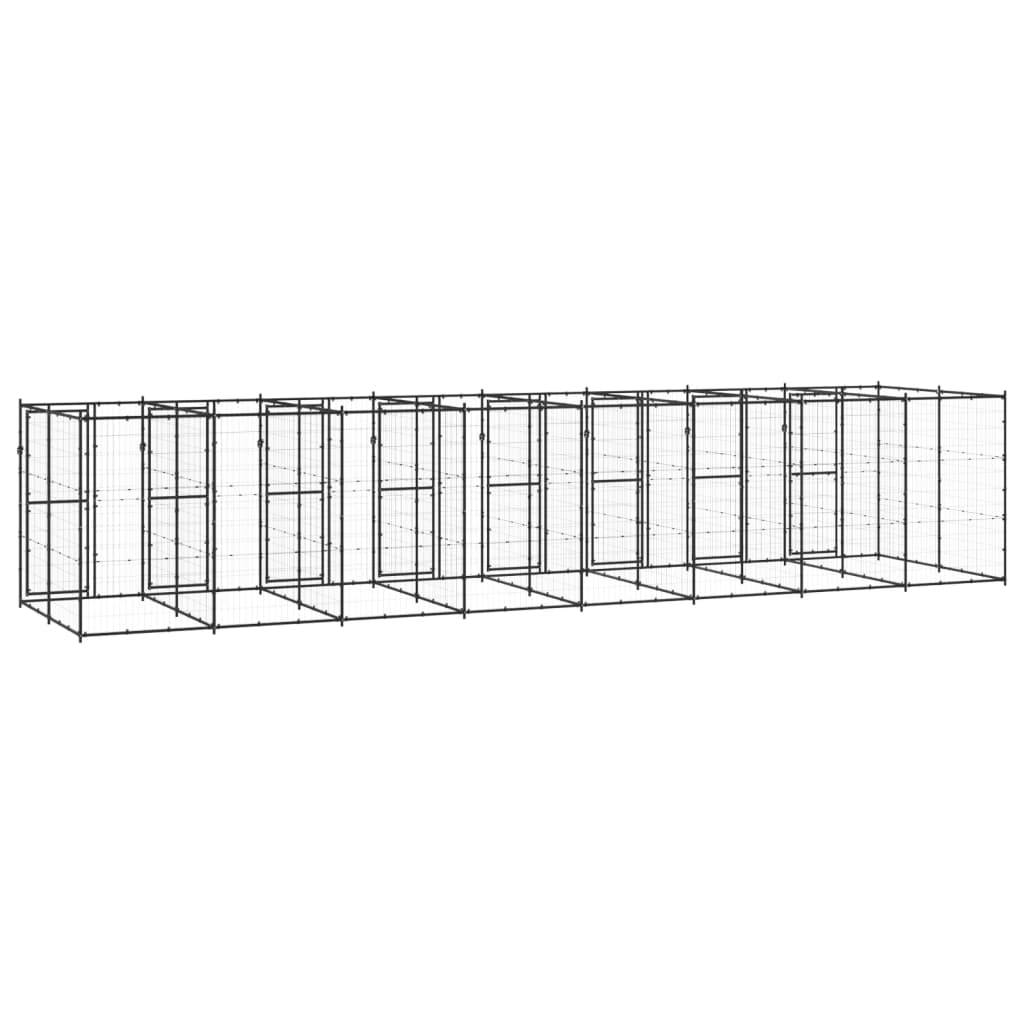 Vidaxl - Chenil extérieur Acier 19,36 m² vidaXL 3082266 - Image 5