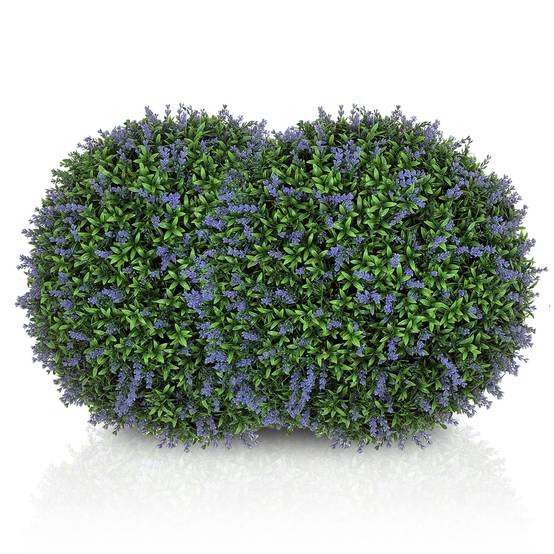 Lot de 2 boules topiaires artificielles, fausses plantes décoratives résistantes aux UV, Ø 42 cm - Image 1