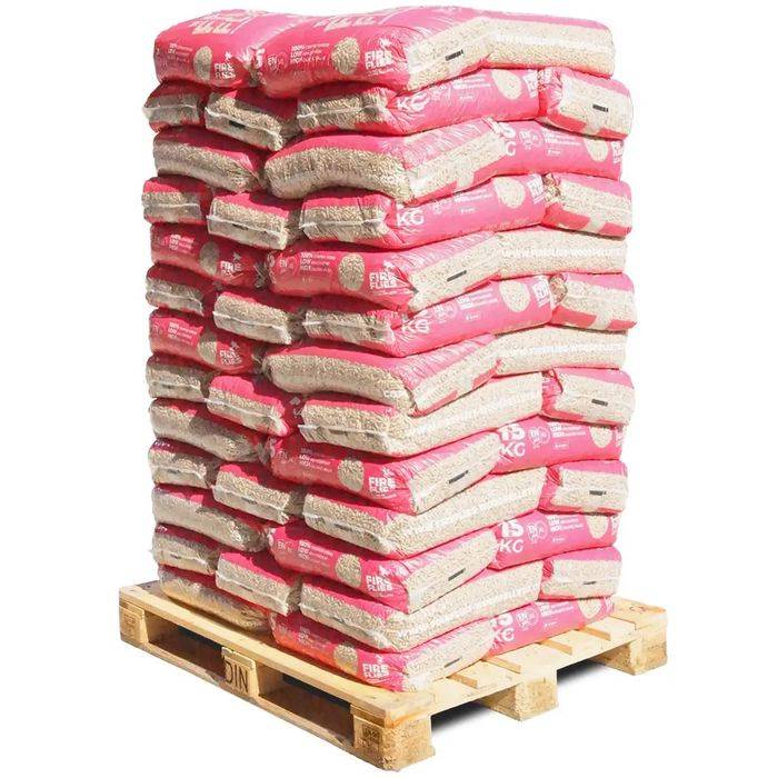 WOOD PELLETS - Granulés de Bois 6mm - 65 Sacs de 15kg (975kg) - Haute Qualité et Performance - Combustion Propre, Écologique, Cendres Minimales - - Image 3