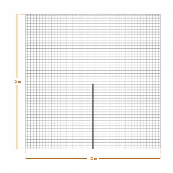Filet de récolte pour olives ou autres avec oeillets et ouverture tronc - 12 x 12 m - Vert - Linxor - Image 2