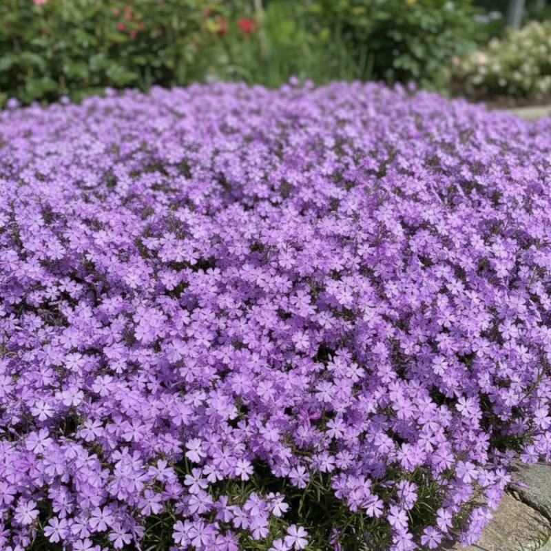 Phlox nain Purple Beauty, Phlox mousse à fleurs Rose/ - feuillage Caduc - Godet - 5/20 cm