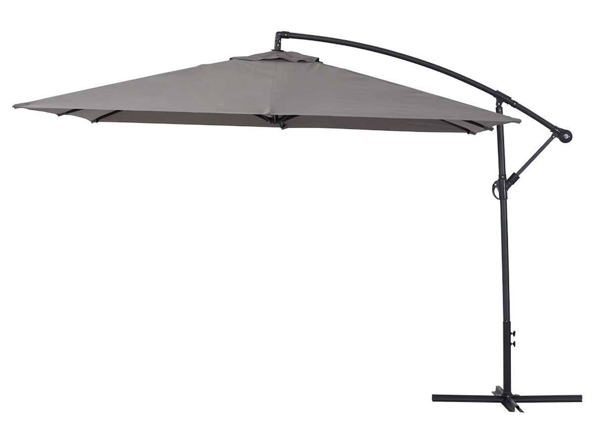 Parasol Jardin Déporté  Alu "ilios 3" - Carré - 3 X3 M - Gris -habitat Et Jardin - Image 1