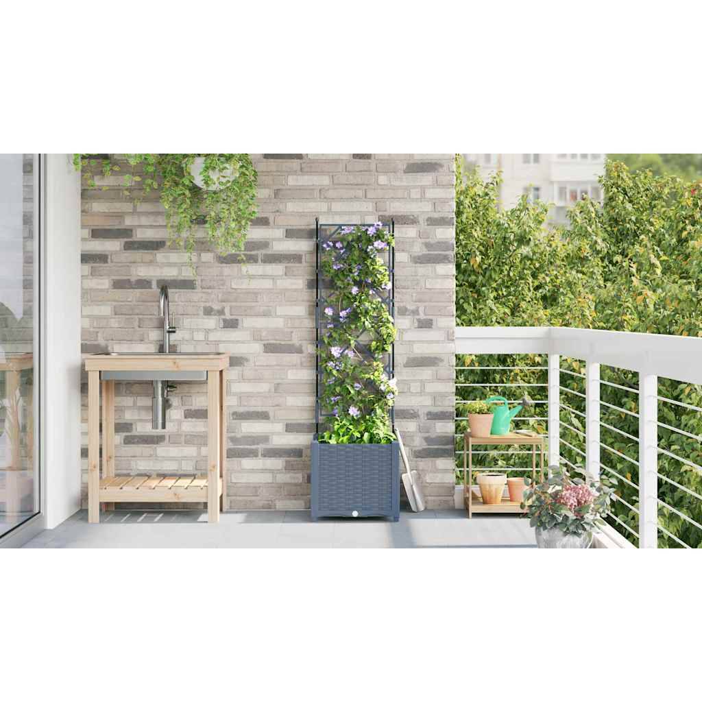 Prolenta Premium - Jardinière polypropylène gris 40 x 40 x 143 cm - Prolenta premium p336.3 - Image 4