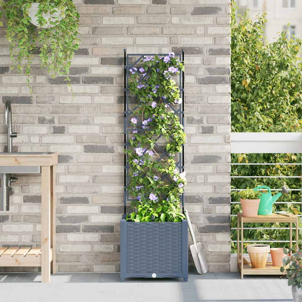 Prolenta Premium - Jardinière polypropylène gris 40 x 40 x 143 cm - Prolenta premium p336.3 - Image 2