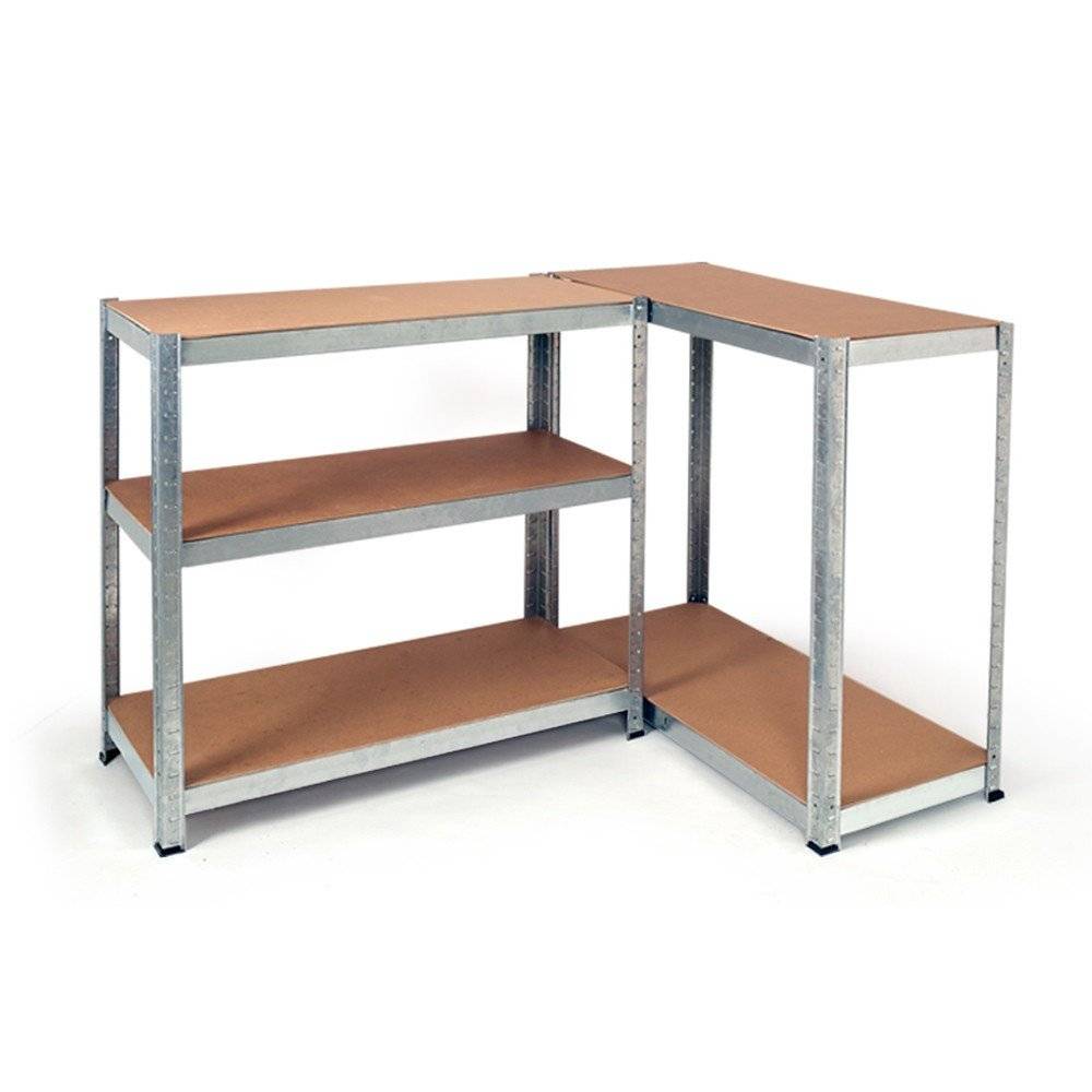 Etagère modulable en métal pour charges lourdes 40 cm Gris - Image 6