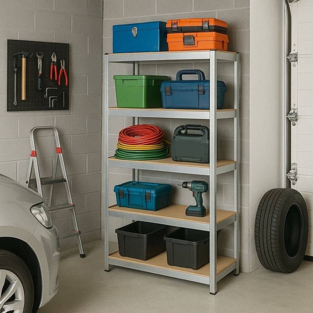 Etagère modulable en métal pour charges lourdes 40 cm Gris - Image 3