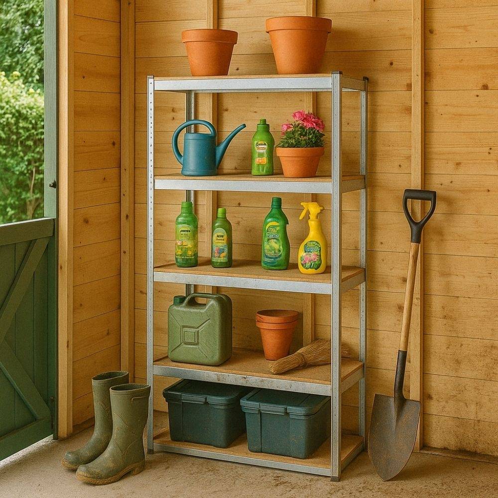 Etagère modulable en métal pour charges lourdes 40 cm Gris - Image 4