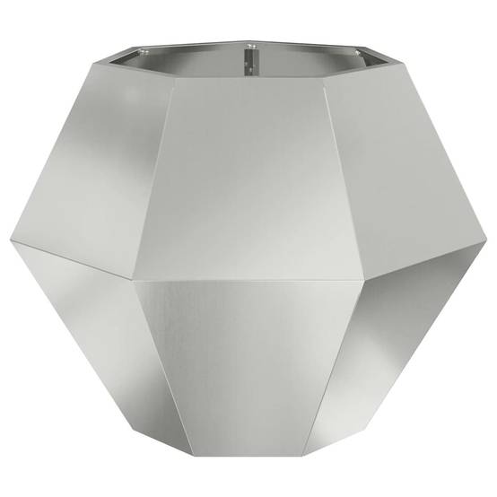Jardinière Acier galvanisé Argent 75 x 75 x 60 cm - PANGIVO - Image 5