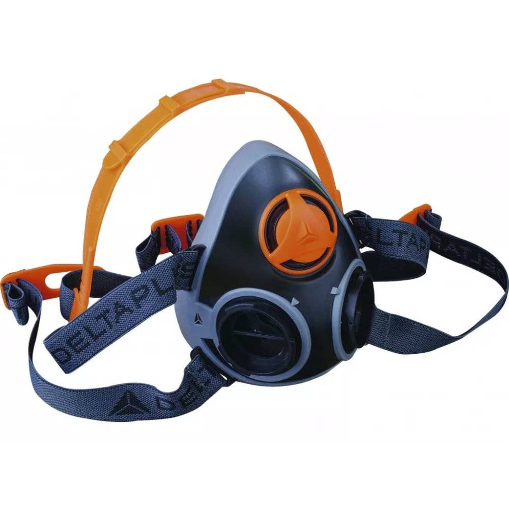 Delta Plus - Demi-masque surmoulé de protection respiratoire ajustable DELTA PLUS Série M6400 JUPITER Noir Unique