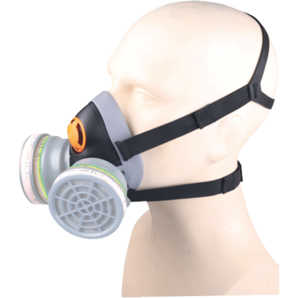 Delta Plus - Demi-masque surmoulé de protection respiratoire ajustable DELTA PLUS Série M6400 JUPITER Noir Unique - Image 3