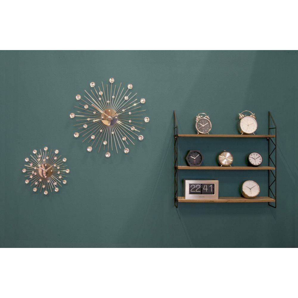 Karlsson - Horloge ronde en métal Sunburst 30 cm Chrome - Image 2