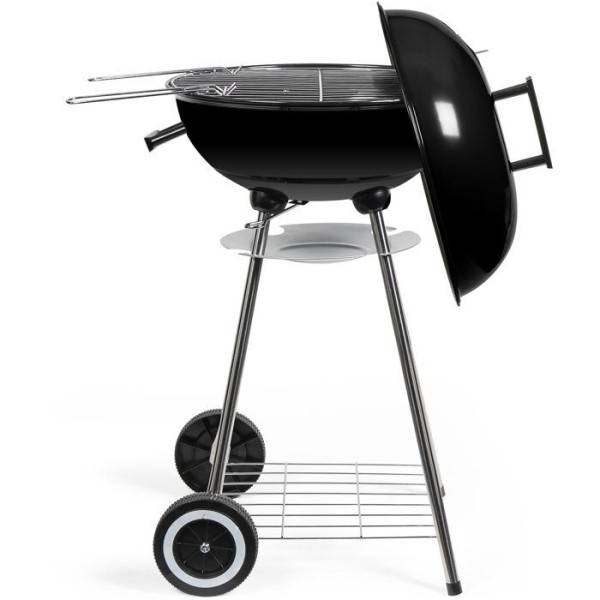 Livoo - Barbecue a charbon - LIVOO - DOC172N - Surface de cuisson Ø 41 cm - Grille en acier chromé - Cuve et couvercle en acier émail - Image 2