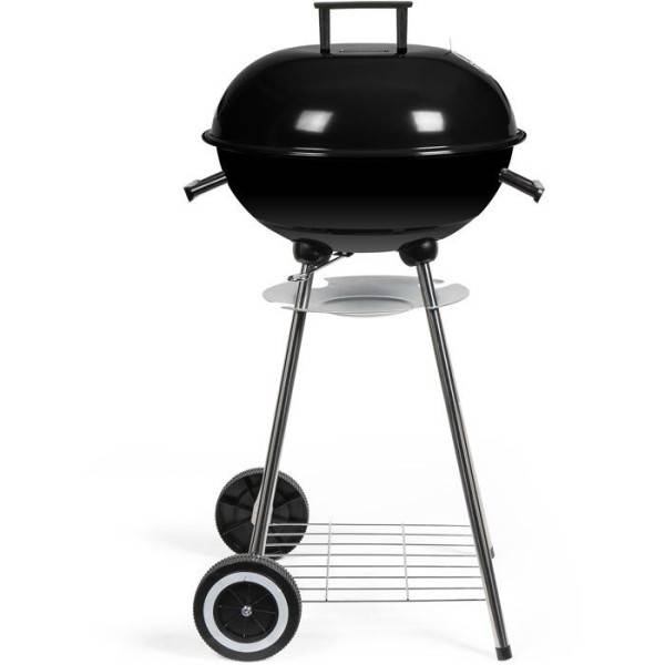 Livoo - Barbecue a charbon - LIVOO - DOC172N - Surface de cuisson Ø 41 cm - Grille en acier chromé - Cuve et couvercle en acier émail