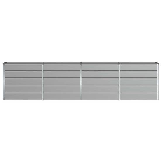 ComfortXL - Très grande jardinière haute 320 cm acier pour brise-vue paysager 320x40x75 cm Gris clair - ComfortXL Outdoor Living - Image 4