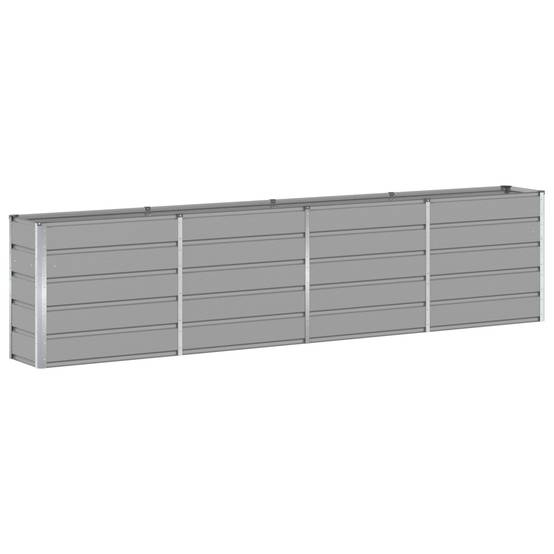 ComfortXL - Très grande jardinière haute 320 cm acier pour brise-vue paysager 320x40x75 cm Gris clair - ComfortXL Outdoor Living - Image 2