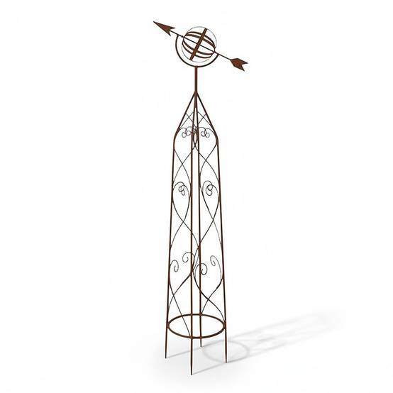 La Grande Prairie - Support plantes fer Globe 40x23x137cm - Image 2