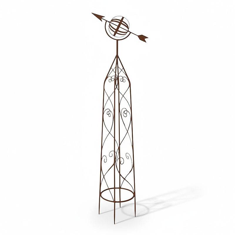 La Grande Prairie - Support plantes fer Globe 40x23x137cm - Image 2