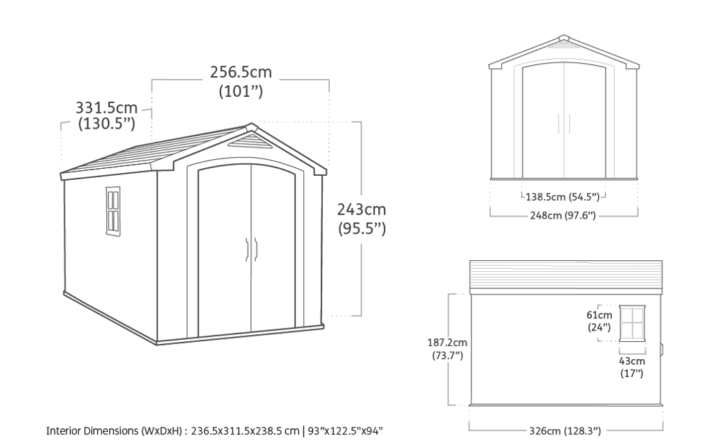 Keter - Abri de jardin Factor - 8,1 m² - marron - KETER - Image 6