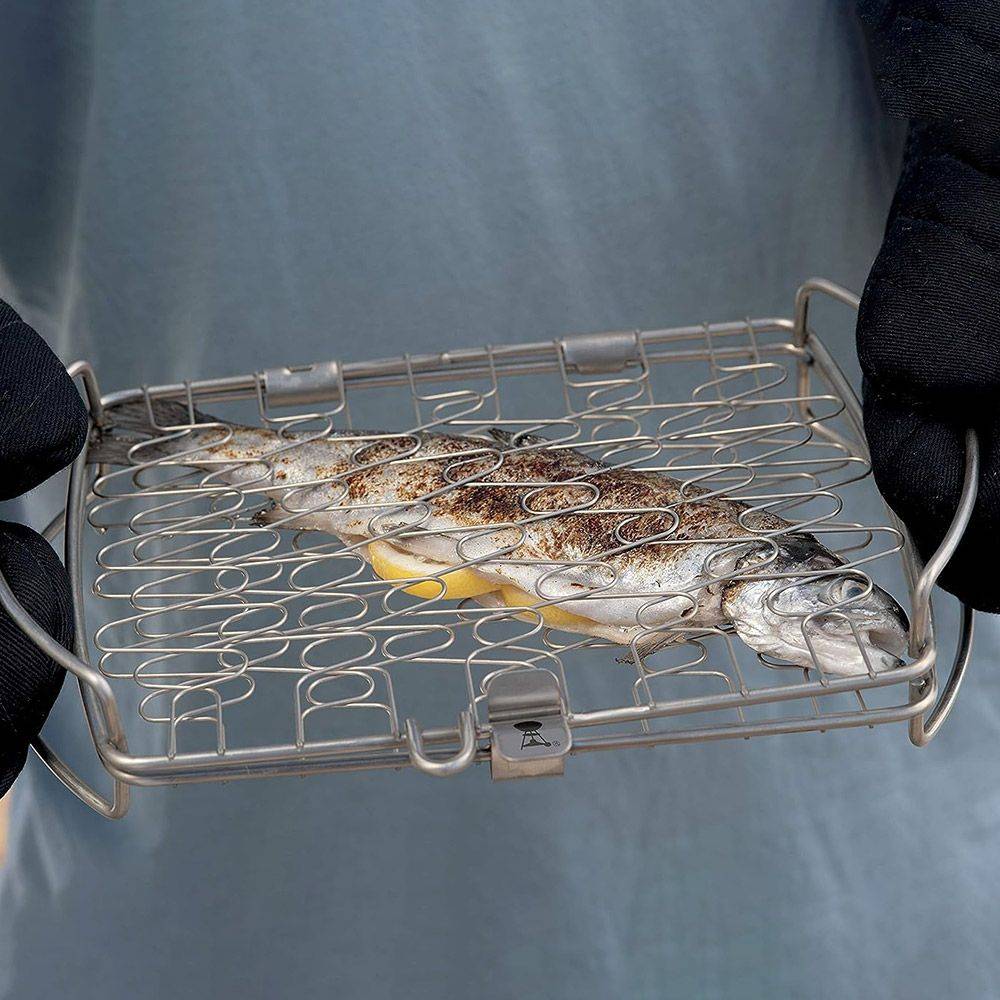 Weber - Grille double à poisson 21 x 17 cm - Image 5