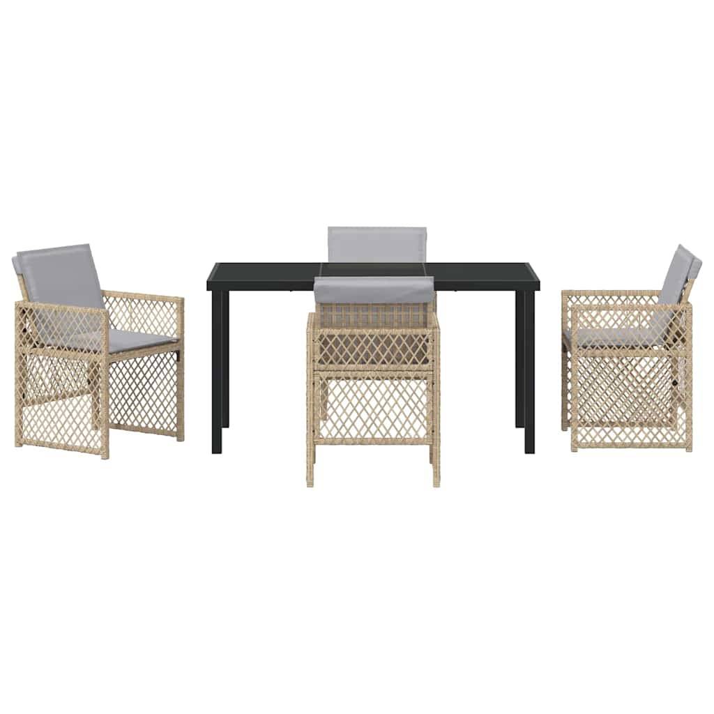 ComfortXL - Salon de jardin 4 places en résine tressée avec cadre en acier Beige – ComfortXL Outdoor Living - Image 7