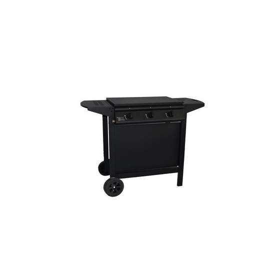 Barbecue A Gaz - Grill Garden - Noir - 3 Brûleurs - Avec Capot De Protection - Allumage Piezo électrique - Image 1
