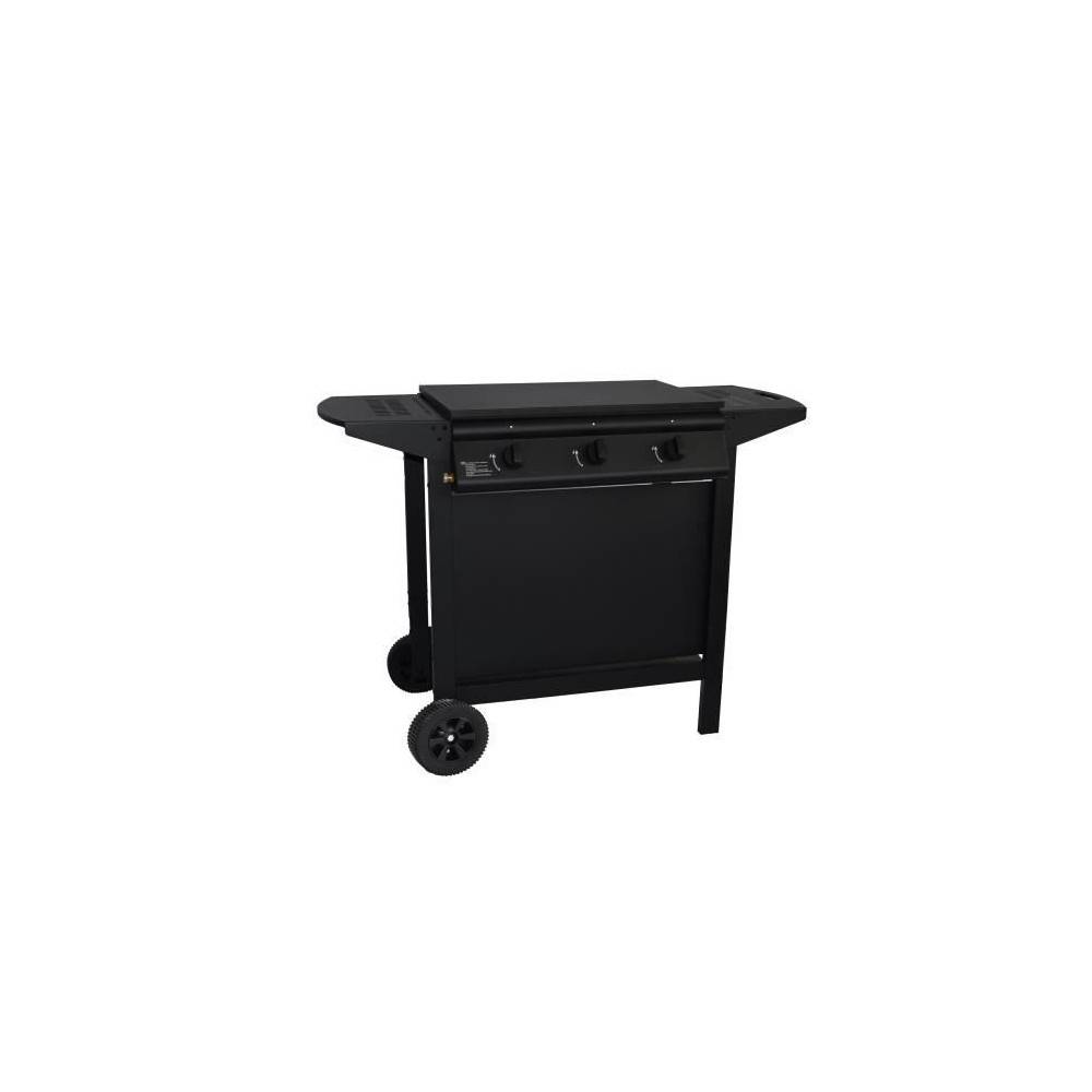 Barbecue A Gaz - Grill Garden - Noir - 3 Brûleurs - Avec Capot De Protection - Allumage Piezo électrique - Image 1