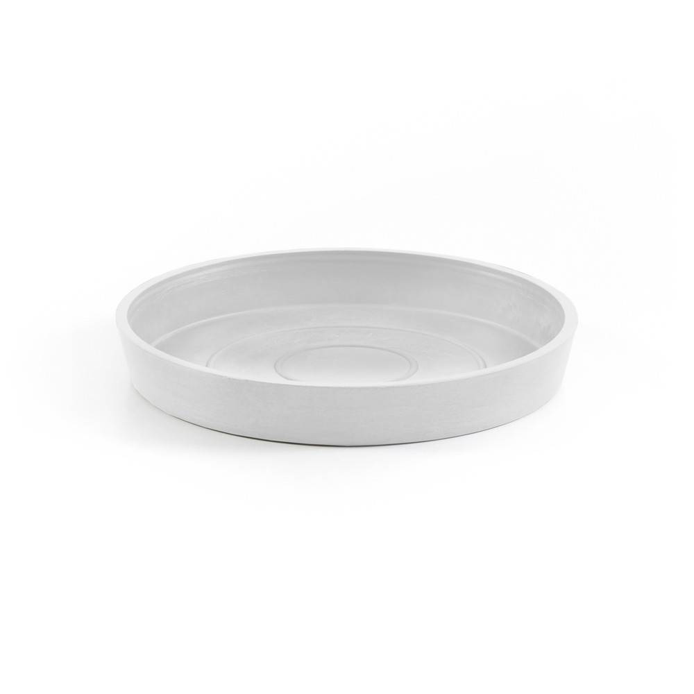 Ecopots - Soucoupe Round 20 Blanc Pur - Ø 18 x H. 2,5 cm ECOPOTS