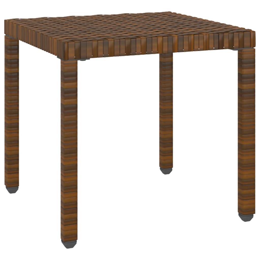 Helloshop26 - Lot de 2 transats chaise longue bain de soleil lit de jardin terrasse meuble d'extérieur avec table résine tressée marron - Image 7