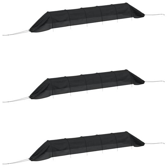 Lot de 3 Tunnels de Forçage Acier et Filet PE pour Potager Protection Cultures - ComfortXL Outdoor Living - Image 2