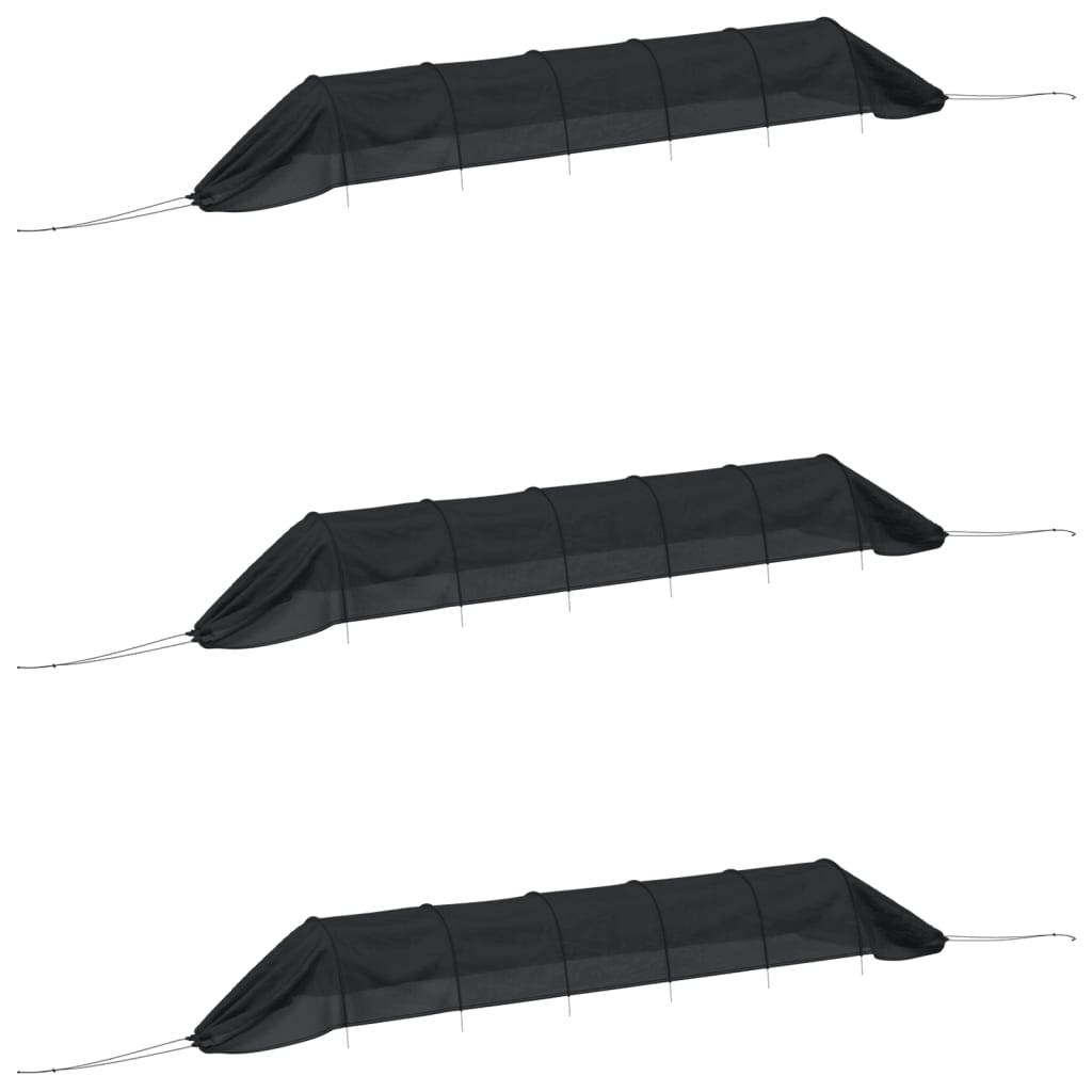 Lot de 3 Tunnels de Forçage Acier et Filet PE pour Potager Protection Cultures - ComfortXL Outdoor Living - Image 2