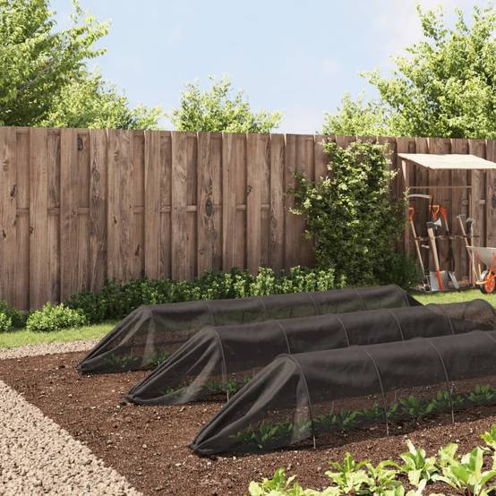 Lot de 3 Tunnels de Forçage Acier et Filet PE pour Potager Protection Cultures - ComfortXL Outdoor Living - Image 3