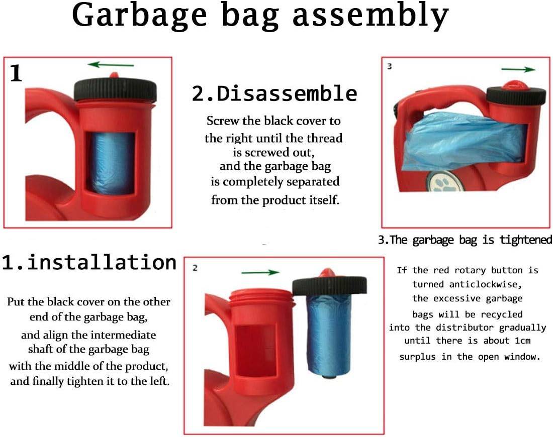 Laisse rétractable améliorée pour chien avec lampe de poche et distributeur de sacs à déchets, laisse de promenade automatique 3 en 1-Lytech - Image 3