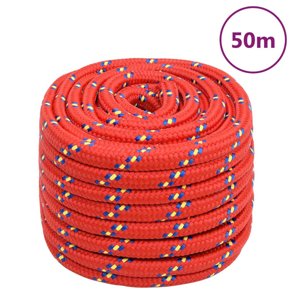 Corde de bateau Rouge 20 mm 50 m Polypropylène Maison Chic - Image 2