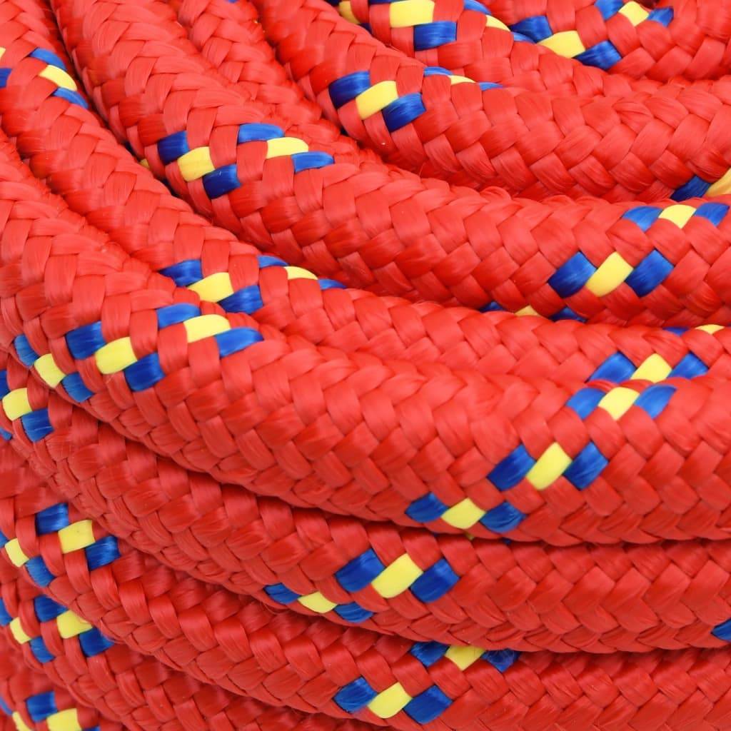 Corde de bateau Rouge 20 mm 50 m Polypropylène Maison Chic - Image 4