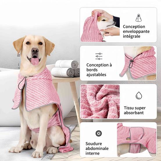 IntiMeg - Robe de bain pour grand chien 3XL IntiMeg - Image 4