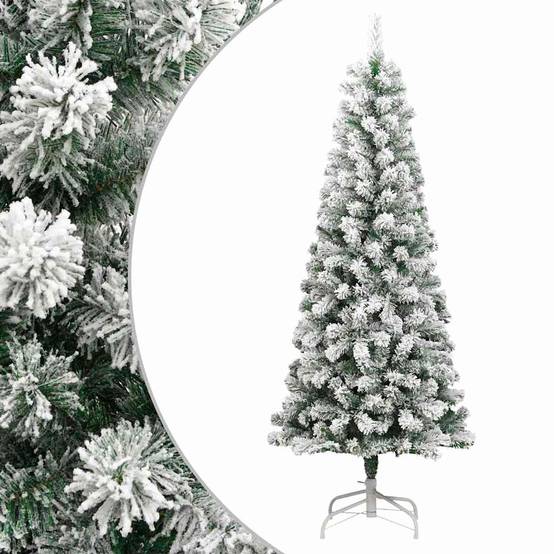 Sapin de Noël | Arbre de Noël artificiel à charnières avec neige floquée 180 cm Maison Chic - Image 2